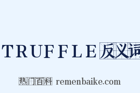 TRUFFLE反义词是什么意思的图片